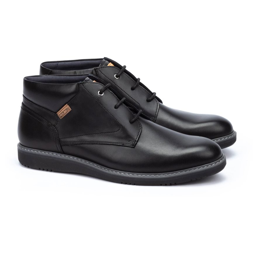 Men's Pikolinos AVILA Ankle Boots Black | NZ A83Q701